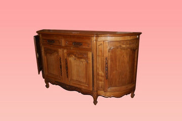 Antica credenza scantonata stile Provenzale in ciliegio a 4 ante