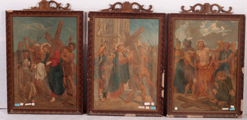 Antiche stampe del 1800 italiane raffiguranti Via Crucis di Gesù