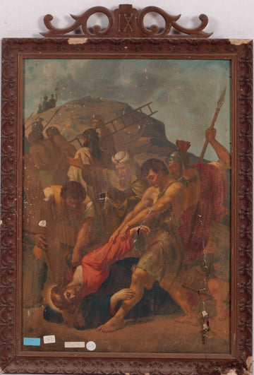 Antiche stampe del 1800 italiane raffiguranti Via Crucis di Gesù