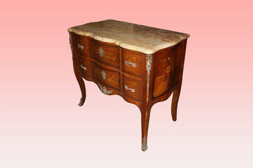 Antico comoncino francese del 1800 con scrittoio intarsiato