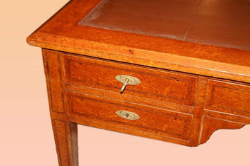 Spectacular French Louis XVI writing desk from the 1800s in briar and inlays