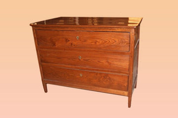 Antique Italian chest of drawers from the 1700s, Louis XVI style, in cherry wood