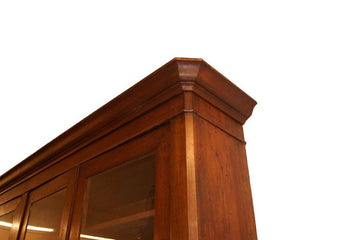 Antica grande libreria italiana di inizio 1800 3 metri in noce