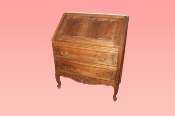 Antique small French Provençal style Bureau Writing desk in cherry wood