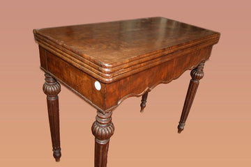 Antique French mahogany console card table from the 1800s