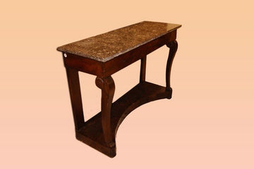 Empire style mahogany console xix century with marble