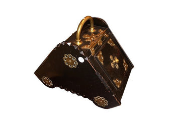 Porte-charbon de cheminée français ancien du 19ème siècle