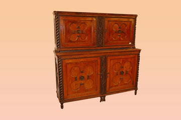 particolarissima antica Credenza italiana del 1800 legno di ciliegio