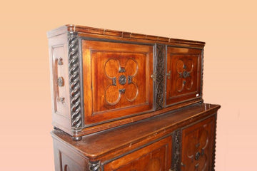 particolarissima antica Credenza italiana del 1800 legno di ciliegio