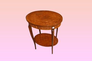 Antique French side table from the 1800s, Transition style