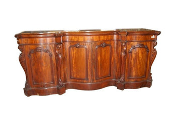 Antique large English sideboard from the 1800s, Victorian style