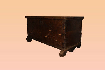 antique Italian chest from the 1700s in chestnut
