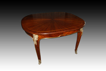 Stunning French Louis XV extendable table from the 1800s with bronzes