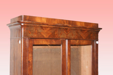 Directory bookcase double-door in mahogany feather from 1800