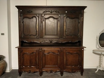 Antica credenza doppio corpo Provenzale, francia 1800 quercia