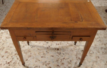Antico tavolino toilette italiano Luigi XVI in legno di ciliegio 1700