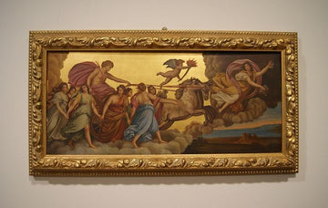 Olio su tavola "Aurora e Cefalo"