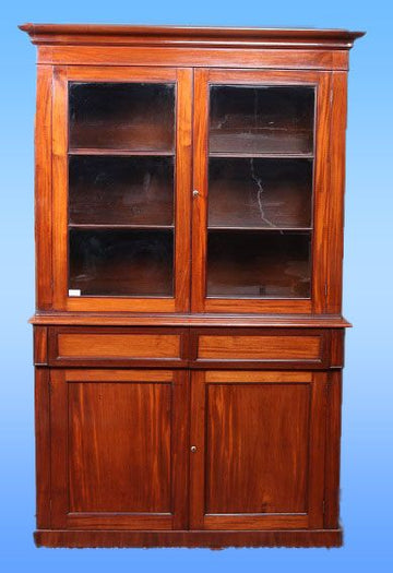 Antica vetrina credenza vittoriana di inizio 1900 in mogano