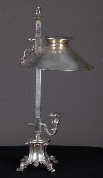 Antica lampada da scrivania inglese in Sheffield del 1900