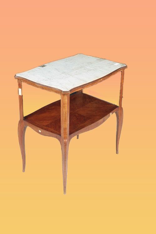 Antico tavolino francese del 1800 stile Transizione in bois de rose