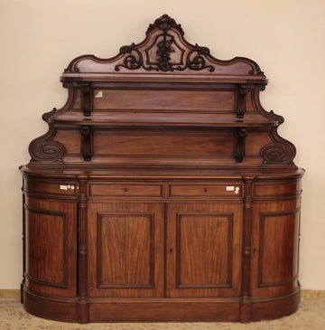 Antica piattaia credenza francese del 1800 stile Luigi Filippo