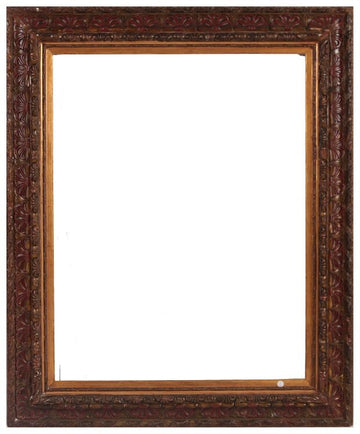 Ancient Italian frame from 1600, richly carved