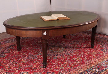 Antique large English 1800s Victorian mahogany writing desk