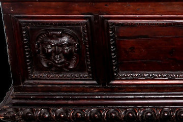Antique 19th century Italian chest in Renaissance style walnut