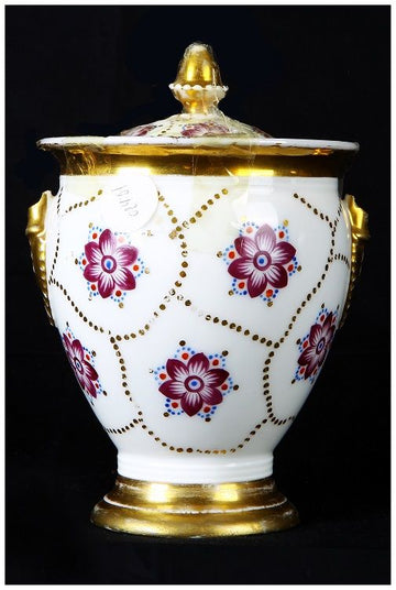 French porcelain vase from 1800, Old Paris manufacture