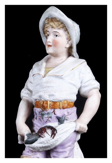 Antique antique English porcelain figurines from the 1800s