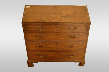 Antique English regency style Bureau Writing desk in mahogany, late 1700s, early 1800s