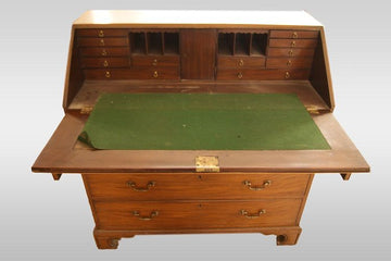 Antica ribalta inglese stile regency in mogano fine 1700 inizio 1800