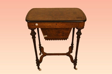 Antique Victorian style Sewing Table with inlays