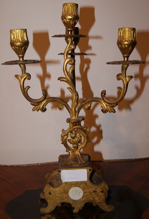 Antiche candelieri francesi a 4 fiamme del 1800