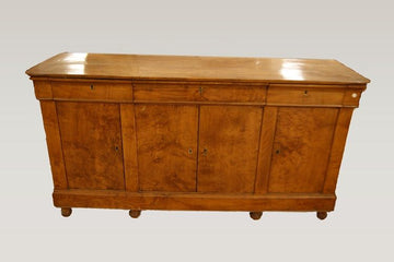 French Empire style elm burl sideboard
