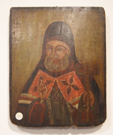 Ancient Russian icon of saints from 1800