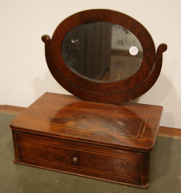Antica specchiera oscillante francese del 1800 Carlo X