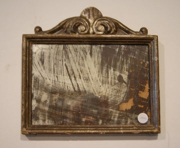 Trio of Italian mirrors in meccato wood