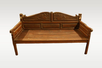 Antica panca del 1700 spagnola in Pitch Pine
