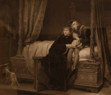 Stampe francesi antiche del 1800 - Les enfans d' Edouard