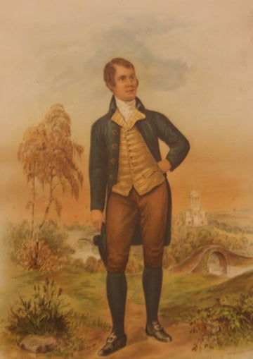 Antica stampa inglese a colori Gentiluomo del 1800