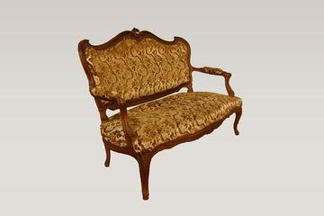 Louis XV style sofa in walnut