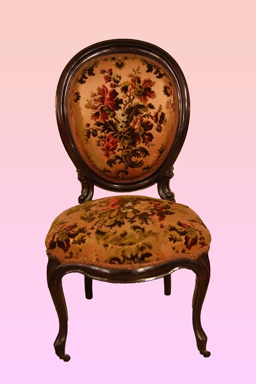 Gruppo di 4 sedie antiche francesi del 1800 Luigi FIlippo