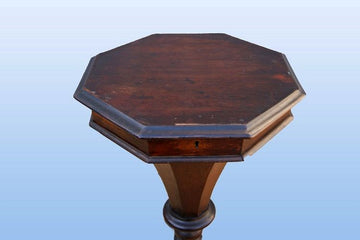 Tavolino da lavoro Vittoriano inglese in legno tinto castagno