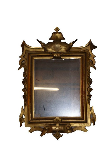 Antica specchiera italiana del 1800 foglia oro