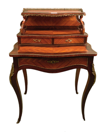 Antico scrittoio francese del 1800 in bois de rose e palissandro