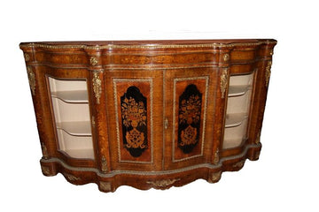 Pair of richly inlaid Dutch Sideboard from the 19th century