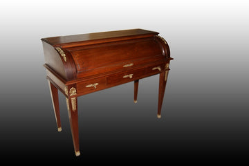19th century Empire style roller writing table in rosewood