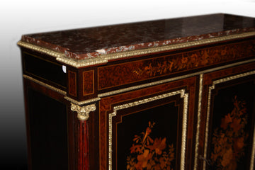 French Servant Sideboard from 1800 Louis XVI style in Restored Ebony