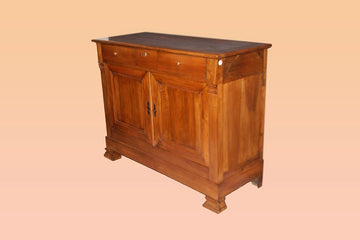 Antica credenza francese in legno di noce 2 porte con cassetti